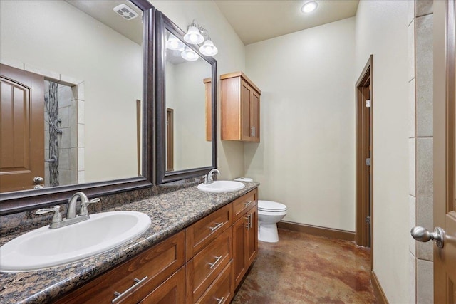1291 Beachrock Dr, Brookeland, TX 75931 - full bath with double vanity and toilet