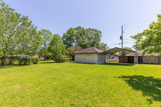 515 Watts Rd, Silsbee, TX 77656 - view of yard with a detached carport