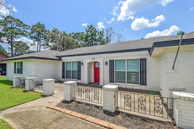 view of ranch-style home