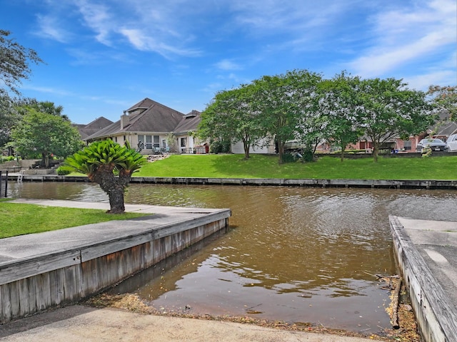 404 Pintail Ln, Orange, TX 77630 - dock area with a water view