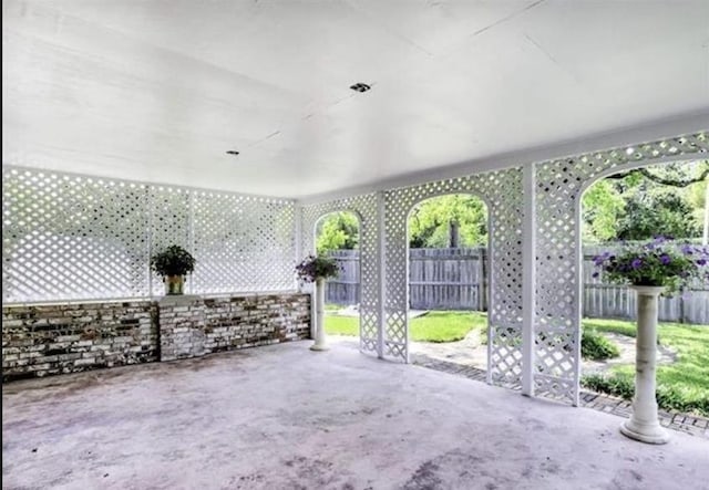 5390 Swallow Dr, Beaumont, TX 77707 - view of patio / terrace with fence