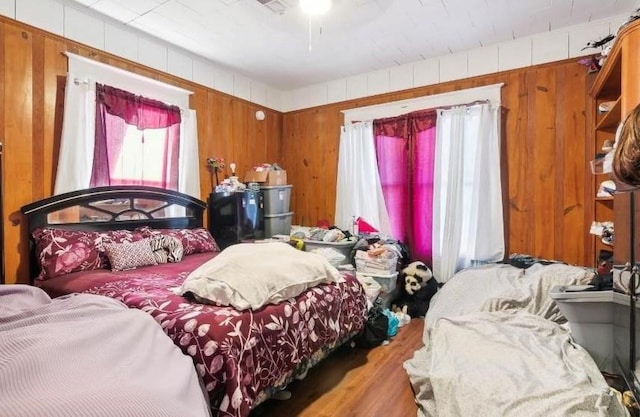 bedroom featuring light hardwood / wood-style flooring