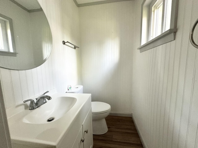312 Temple, Woodville, TX 75979 - bathroom featuring vanity and wood finished floors