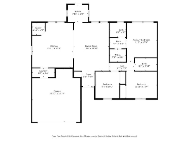 7385 Hidden Valley Dr, Beaumont, TX 77706 - floor plan / room layout