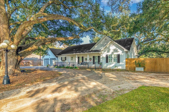 view of ranch-style home