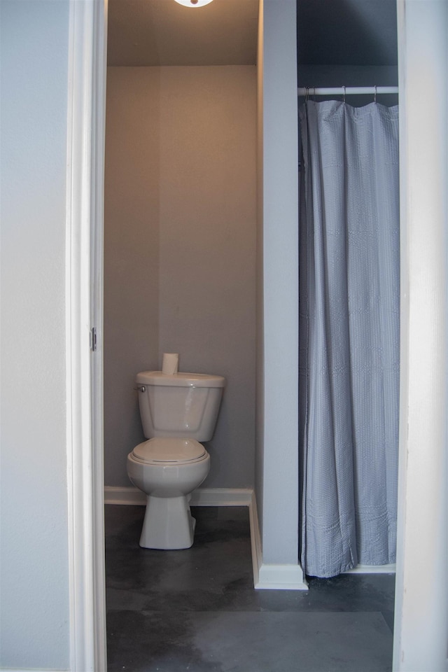 2716 22nd St, Port Arthur, TX 77640 - full bathroom with concrete floors and curtained shower