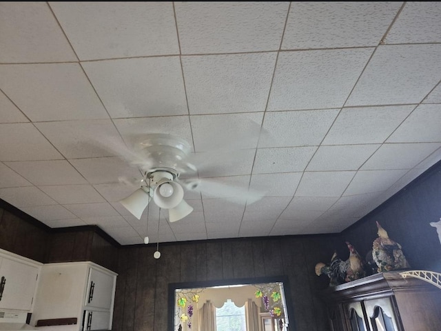 301 Morrell Blvd, Orange, TX 77630 - detailed view of a ceiling fan and wood walls