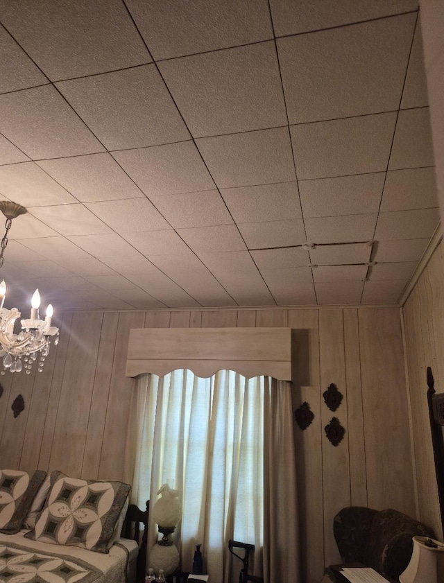 301 Morrell Blvd, Orange, TX 77630 - detailed view of wooden walls and a chandelier