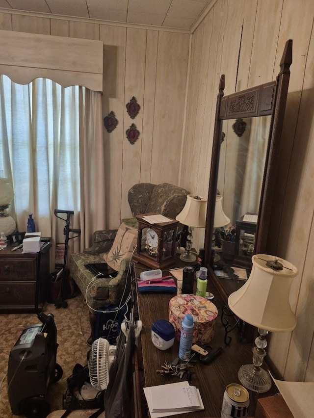 301 Morrell Blvd, Orange, TX 77630 - living area with wooden walls