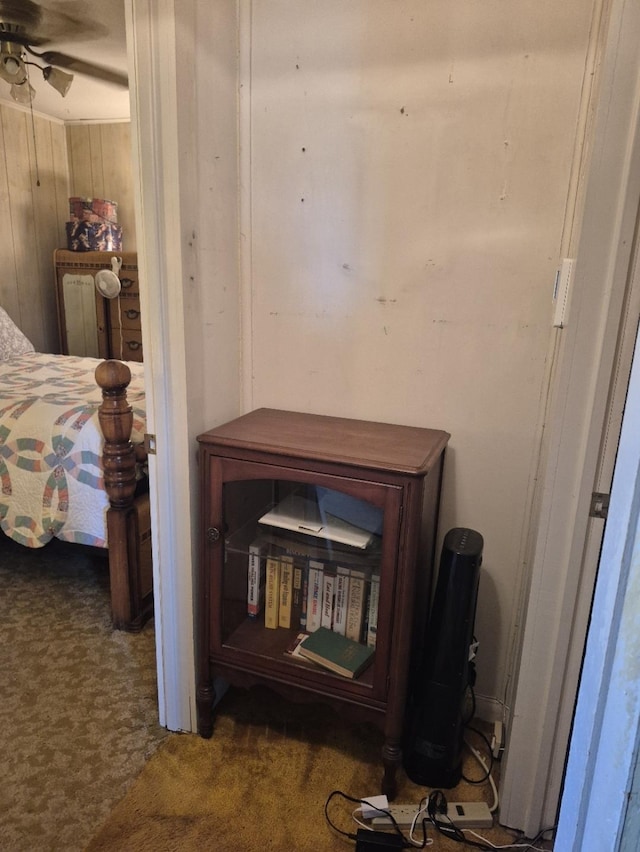 301 Morrell Blvd, Orange, TX 77630 - detailed view of carpet flooring and a ceiling fan