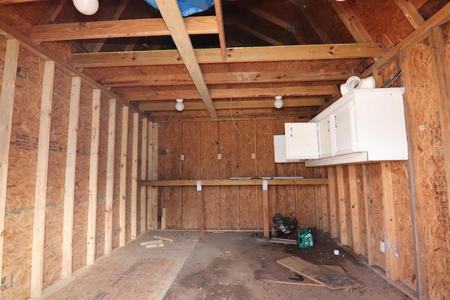 view of storage area