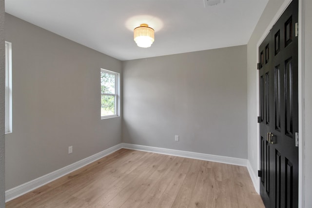 entrance foyer with light wood-type flooring