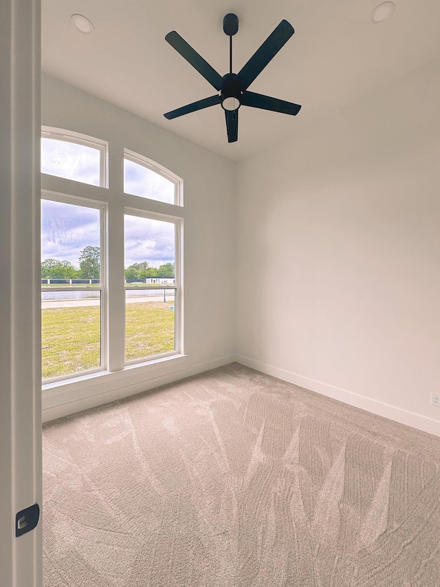 empty room with light carpet