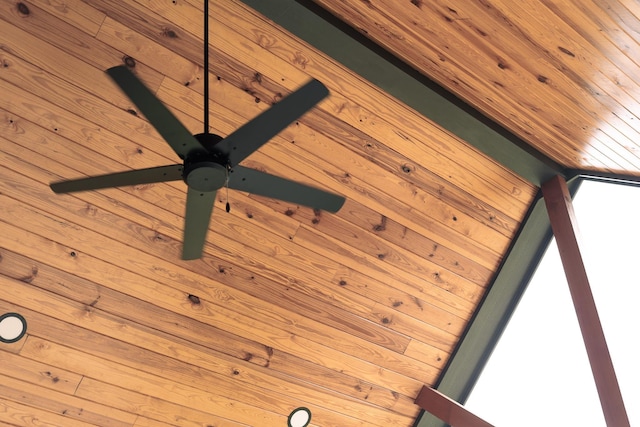 details with wood ceiling