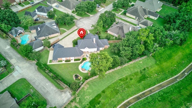 3495 Briar Way, Beaumont, TX 77706 - view of property location with a pool area and nearby suburban area