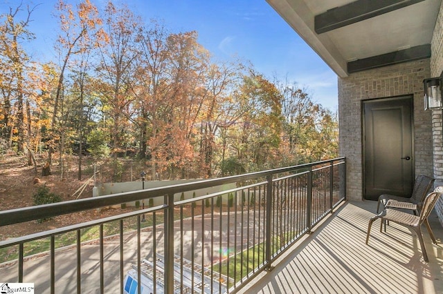 view of balcony