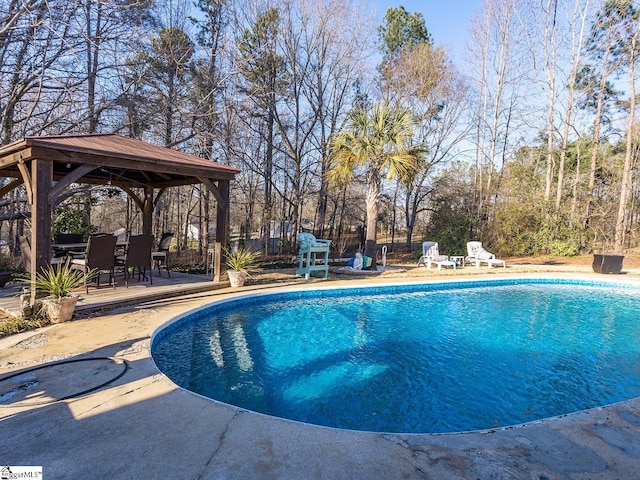 201 White Oak Rd, Woodruff, SC 29388 - view of swimming pool with a gazebo and a patio area