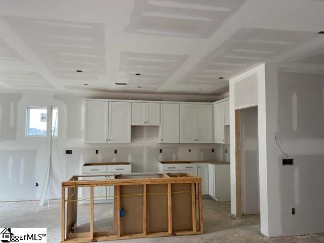 kitchen with white cabinetry