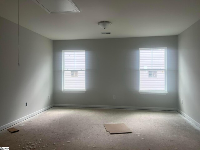 view of unfurnished room