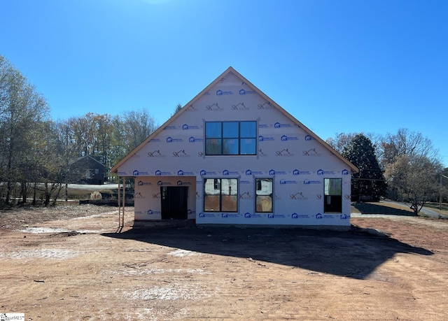 view of rear view of property