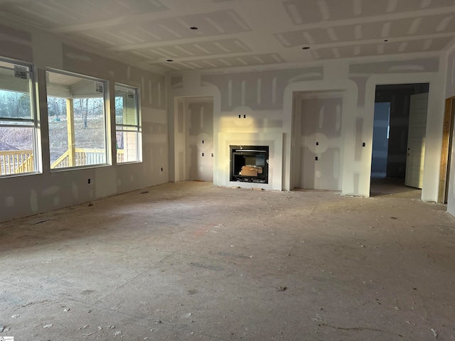 view of unfurnished living room