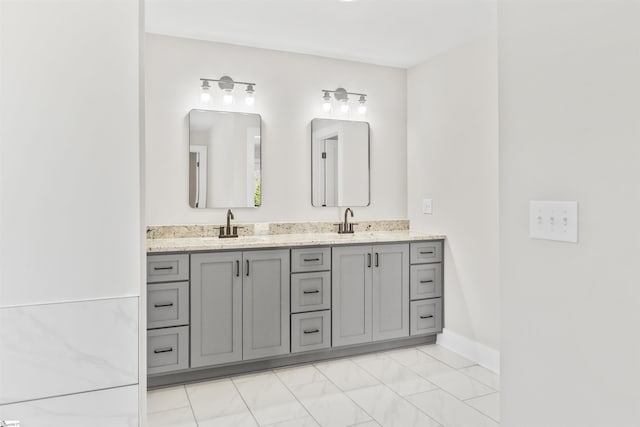 bathroom featuring vanity