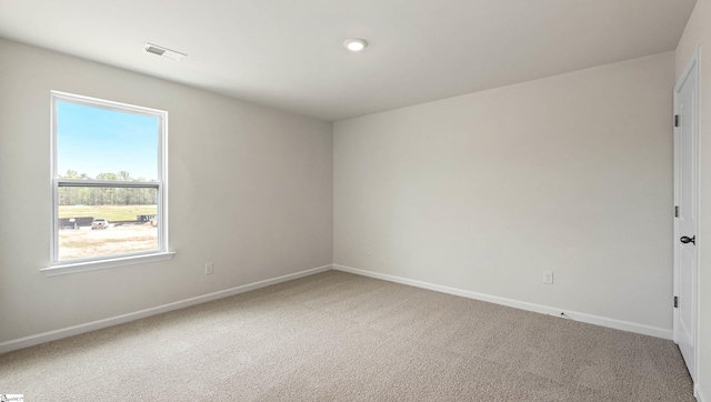 view of carpeted empty room