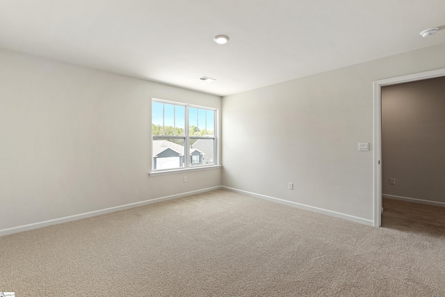 view of carpeted empty room