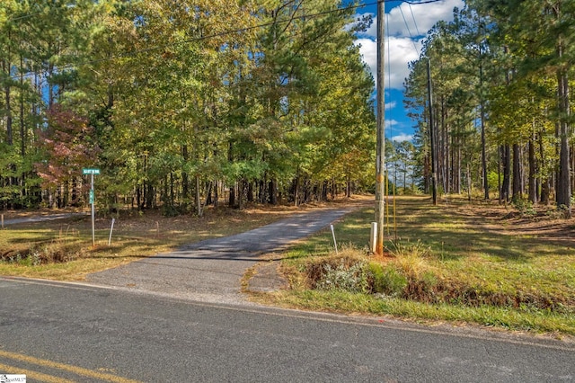 view of road