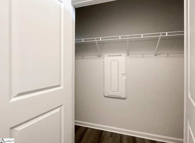 closet featuring electric panel