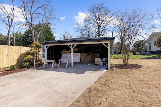 exterior space with a yard