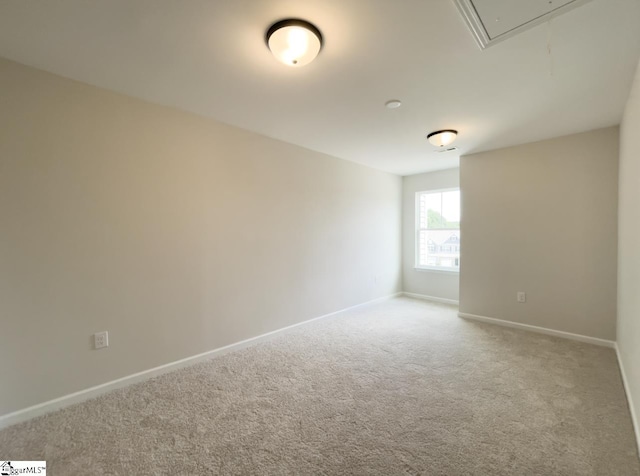 view of carpeted empty room