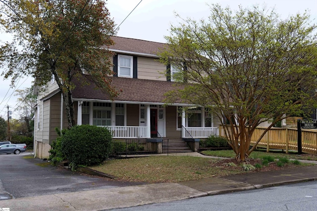 view of front facade with a porch