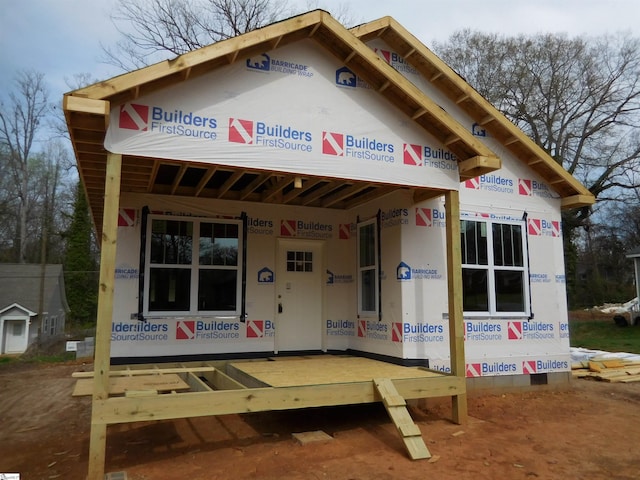 view of property under construction