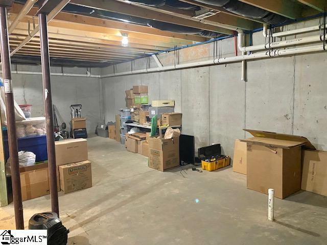 view of basement