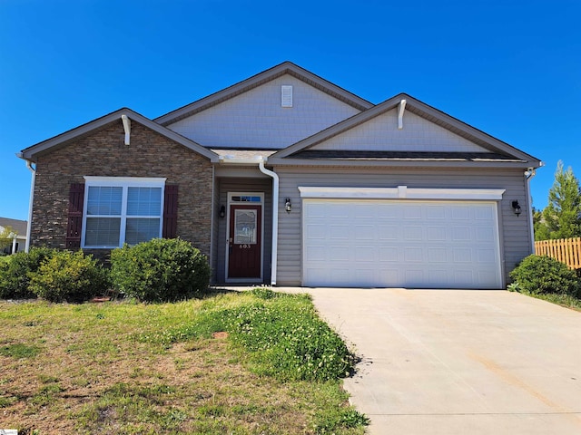 view of front of house featuring a garage