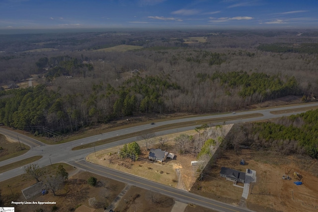 view of aerial view