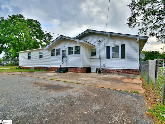 view of back of property