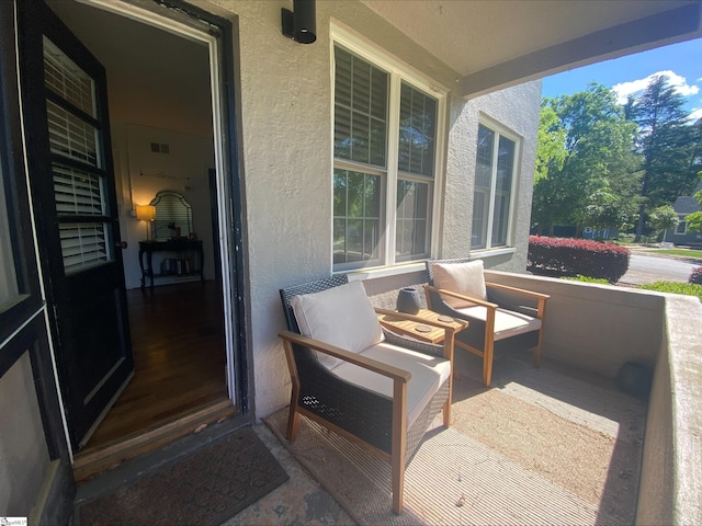 view of patio / terrace featuring an outdoor hangout area