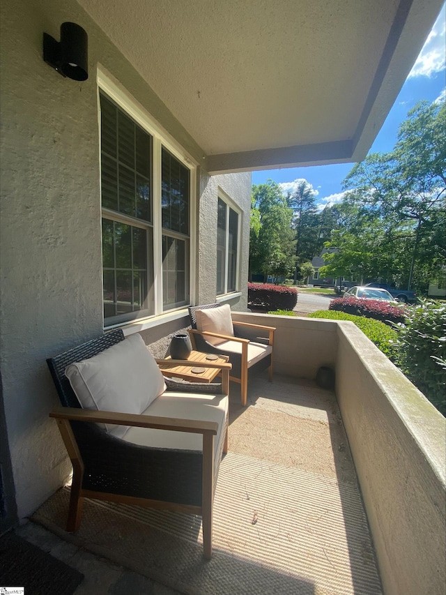 balcony with an outdoor living space