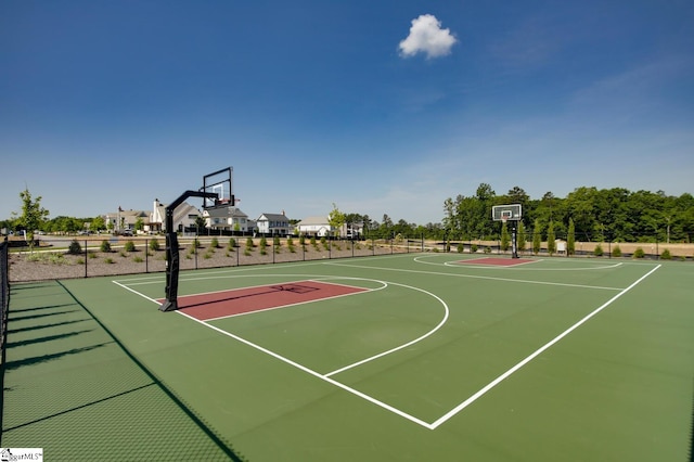 view of sport court