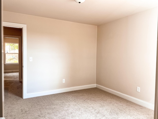 view of carpeted empty room