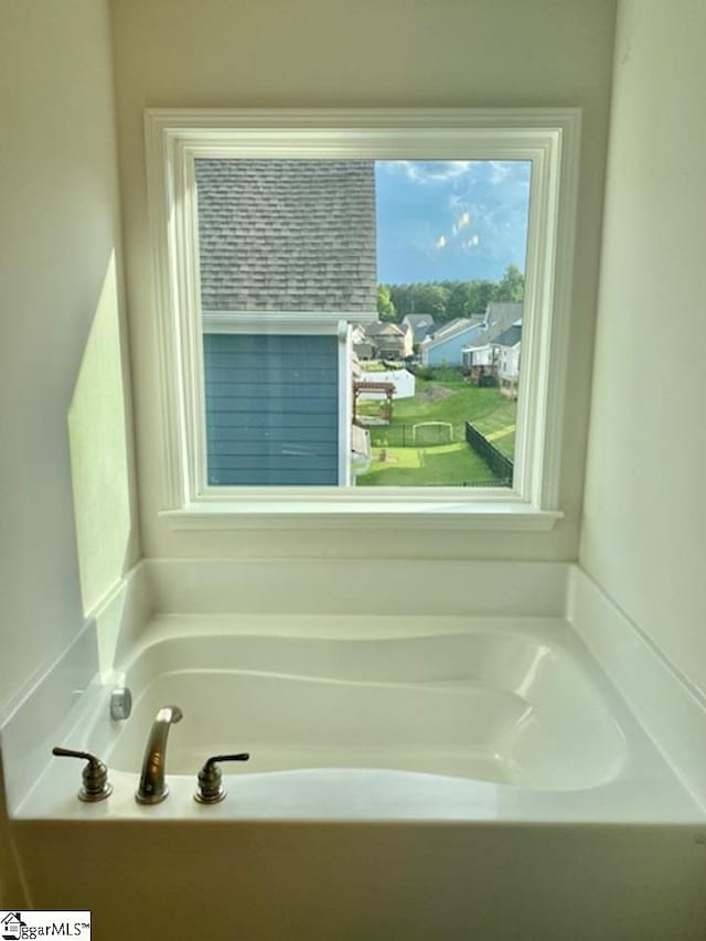bathroom with a bathtub