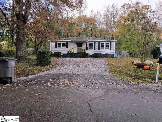 view of front of home