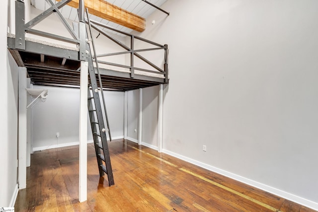 unfurnished bedroom featuring hardwood / wood-style floors