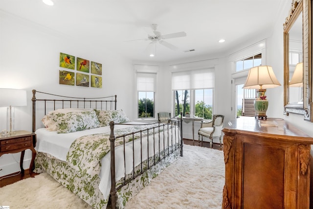 7 Drift Away Ln, Landrum, SC 29356 - bedroom featuring visible vents, recessed lighting, and wood finished floors
