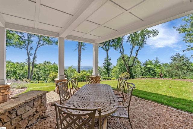 7 Drift Away Ln, Landrum, SC 29356 - view of patio / terrace featuring outdoor dining area