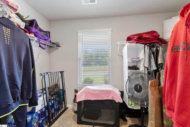 laundry room featuring carpet