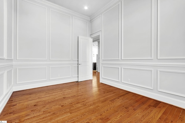 interior space with hardwood / wood-style flooring