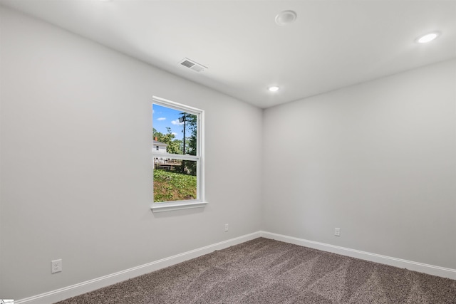 view of carpeted empty room